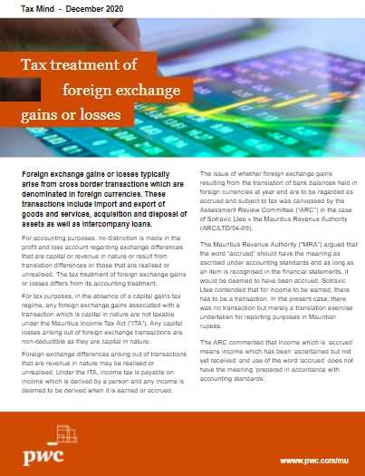 How are forex gains taxed